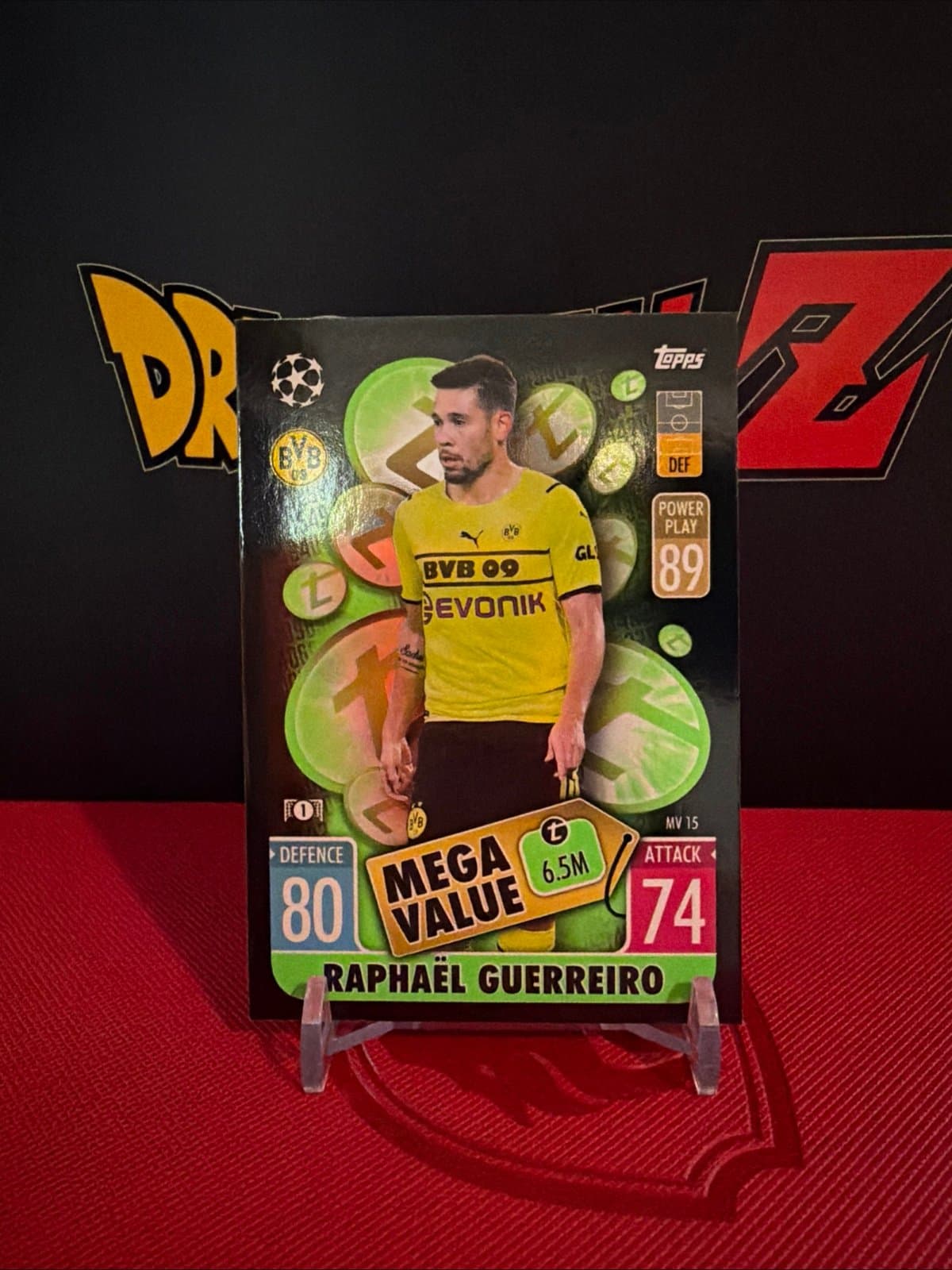 Raphael Guerreiro 2021-22 Topps Match Attax UCL Mega Value MV-15 Dortmund - Image 1