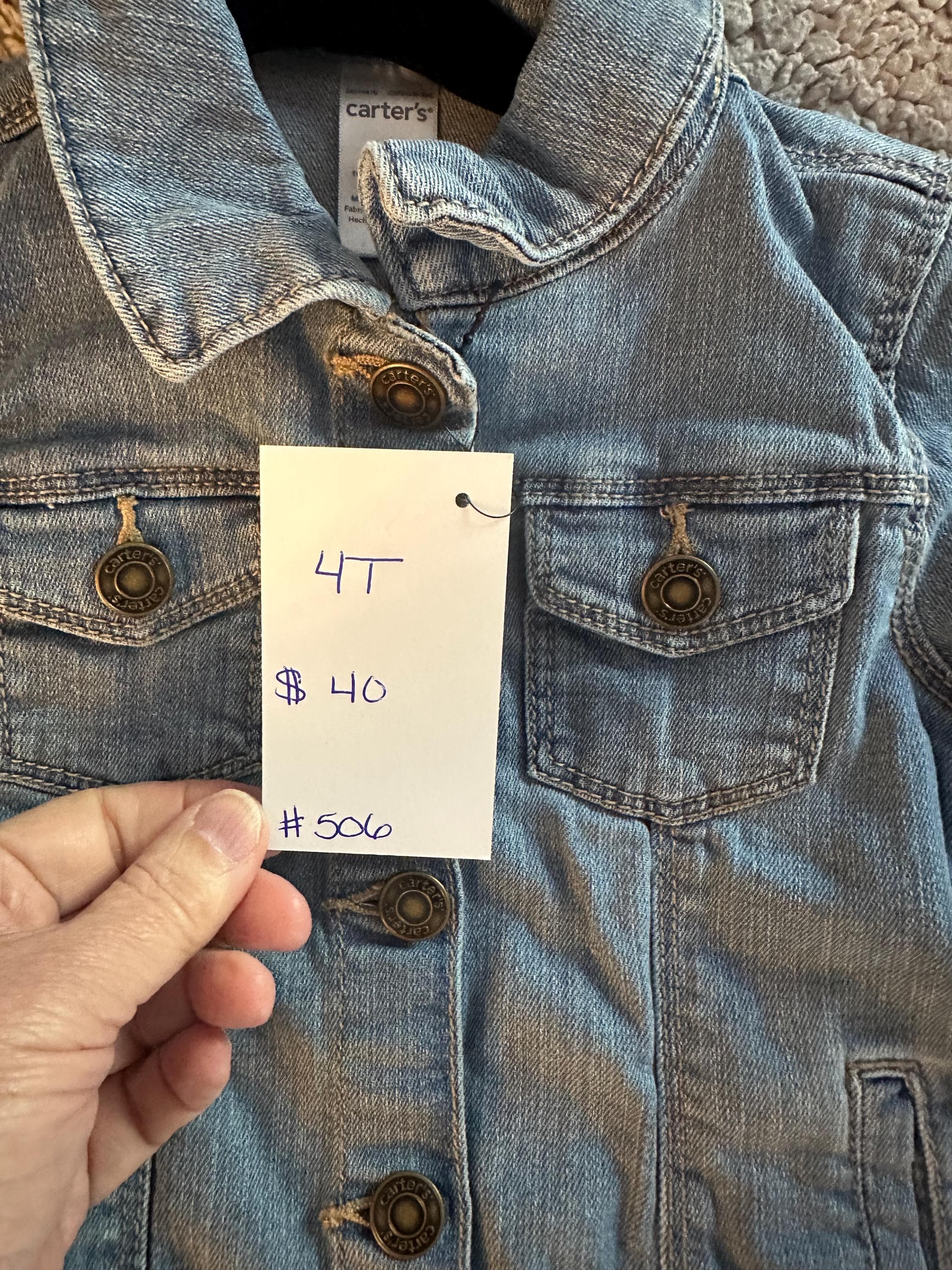 Denim jacket with Peppa Pig on back - Thumbnail 3