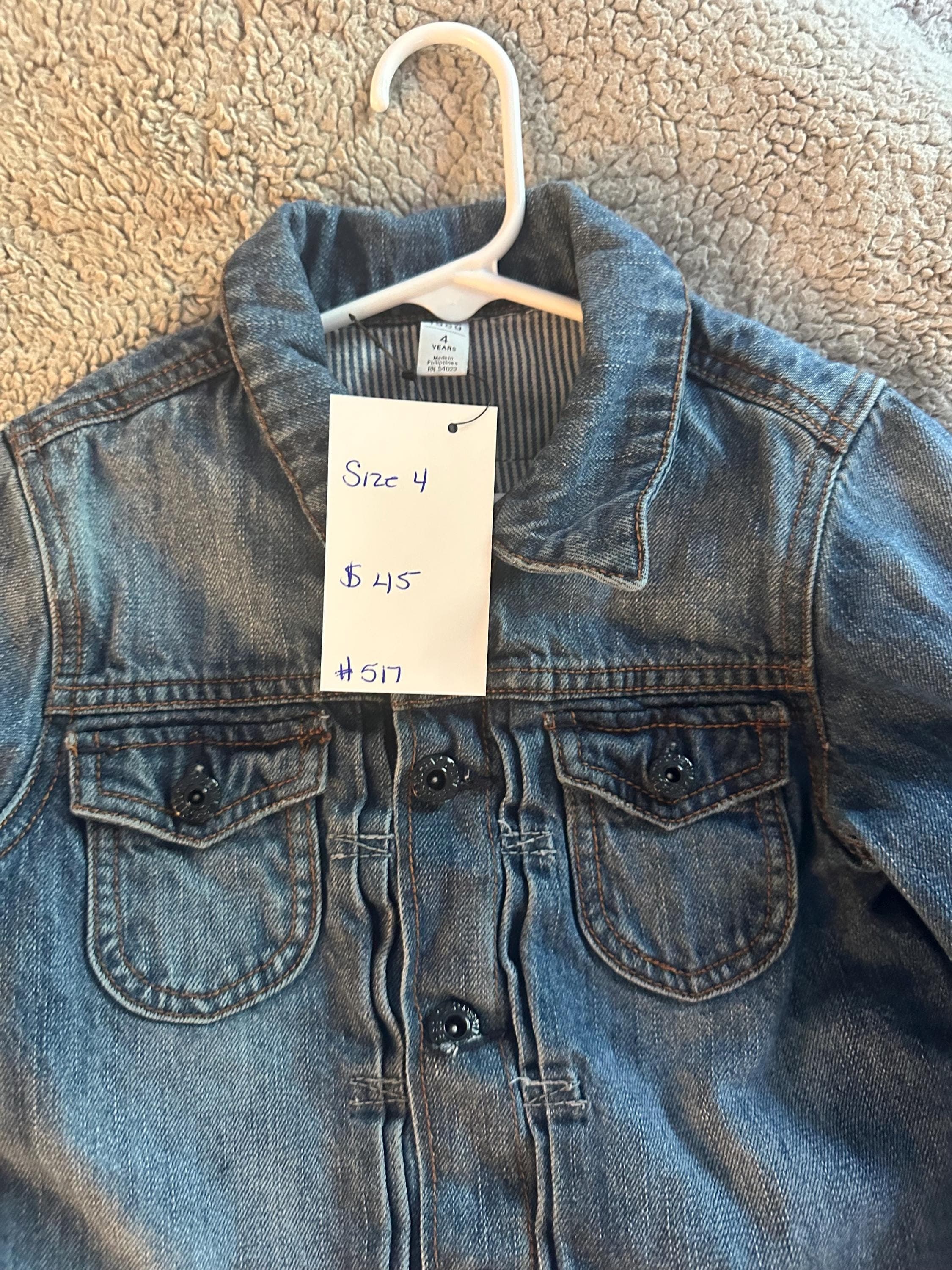 Denim jacket with Dino on back - Thumbnail 3