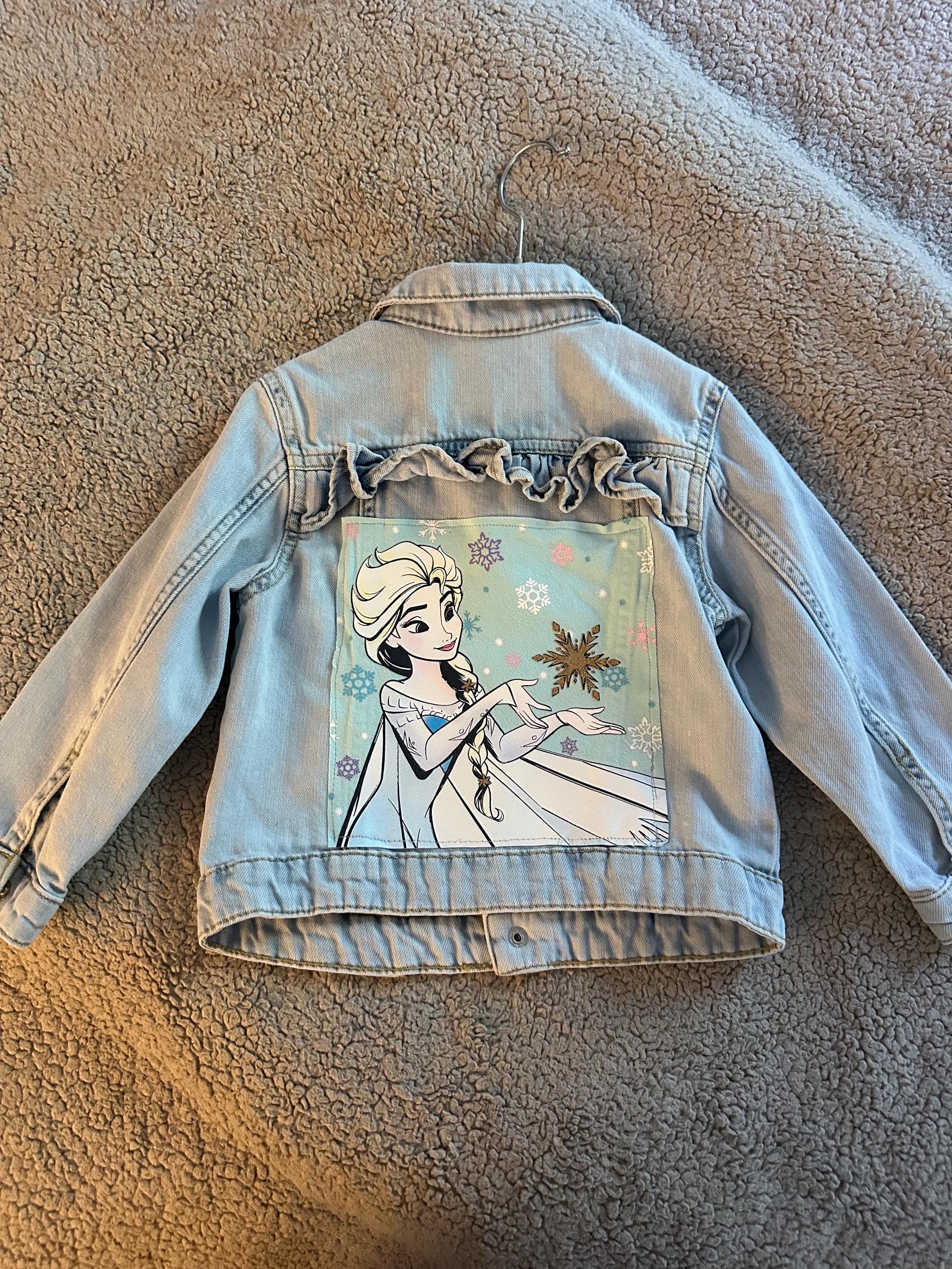 Denim jacket with Elsza on the back - Image 1