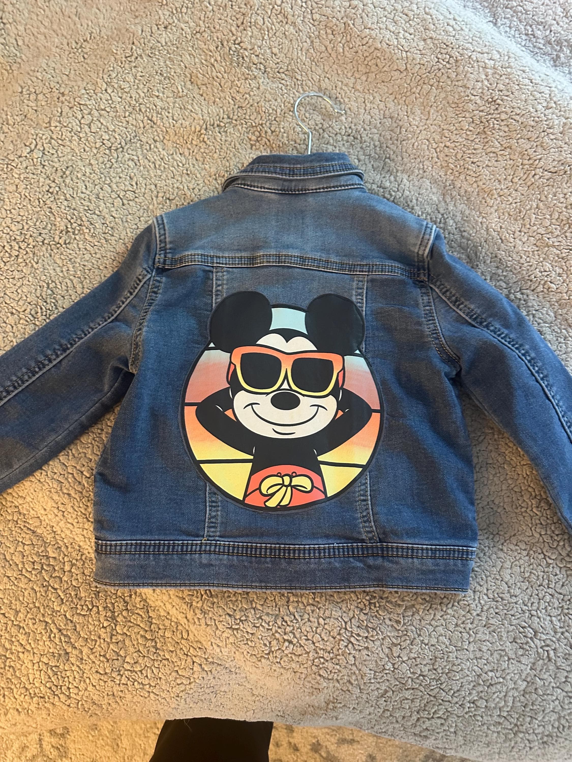 Dan I’m jacket with Mickey on back - Image 1