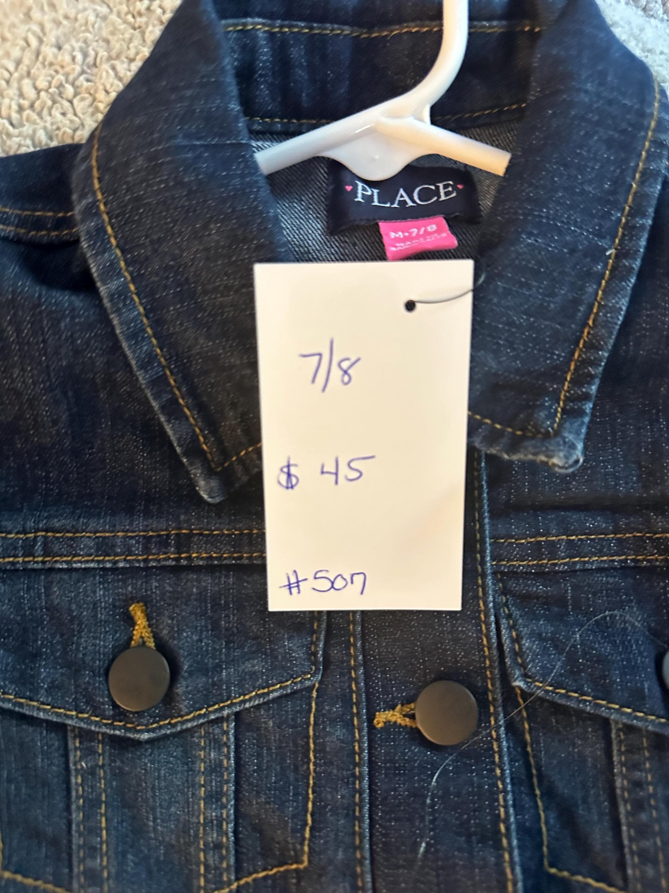 Denim jacket Minecraft on back - Thumbnail 3