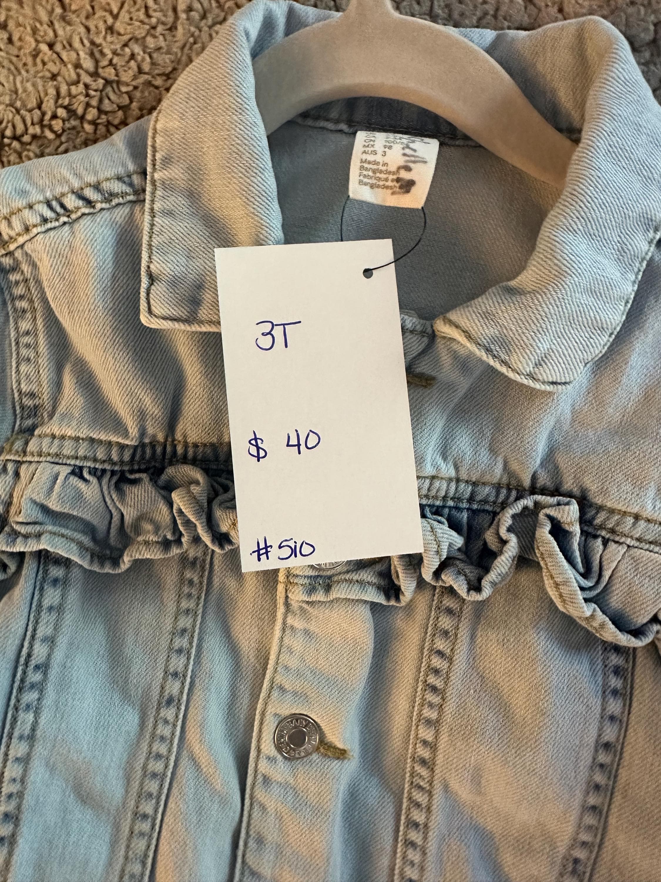 Denim jacket with Elsza on the back - Thumbnail 3