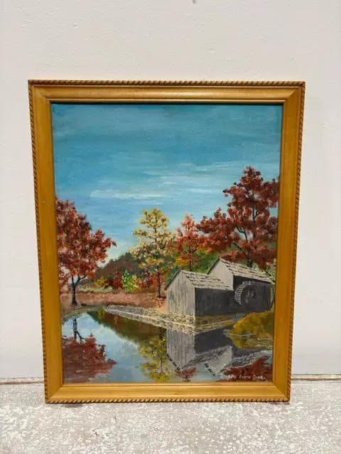 "Old Mill" Framed Original Painted Artwork - Image 1