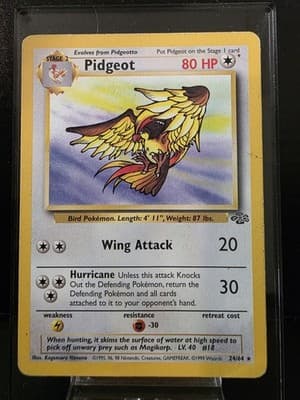 Pokemon TCG Pidgeot 24/64 Jungle Vintage WOTC LP
