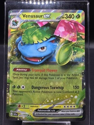 Pokemon TCG Venusaur EX 001/142 Stellar Crown Double Rare Holo NM