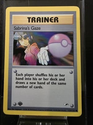 Pokémon TCG Sabrina's Gaze Gym Heroes 125/132 Regular 1st Edition Common NM