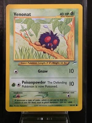 Pokemon TCG Neo Destiny Venonat Unlimited 90/105 NM