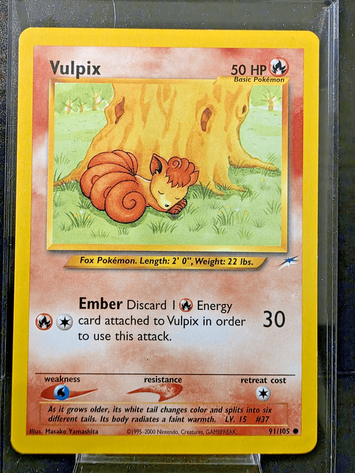 Pokemon TCG Vulpix 91/105 Neo Destiny Regular NM