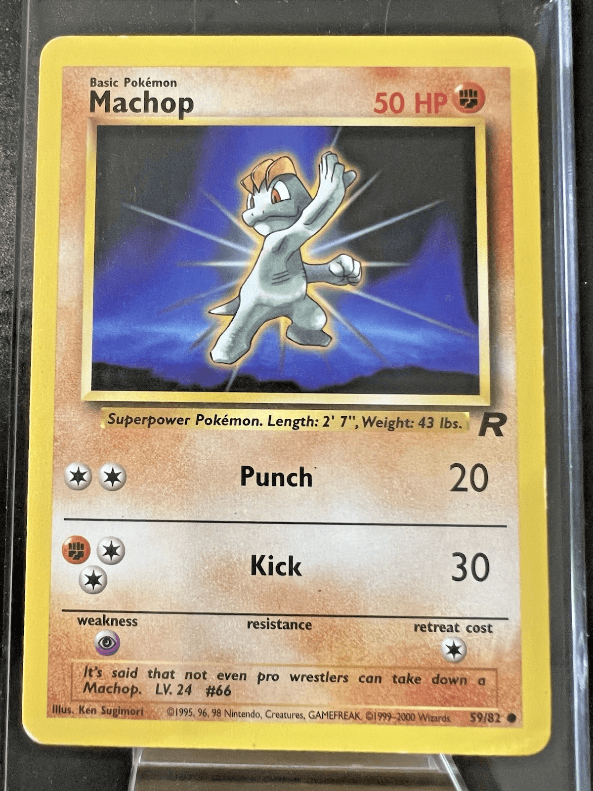 Pokemon TCG Machop 59/82 Team Rocket Regular
