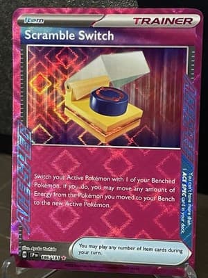 Pokemon TCG Scramble Switch 186/191 Surging Sparks Ace Spec Rare