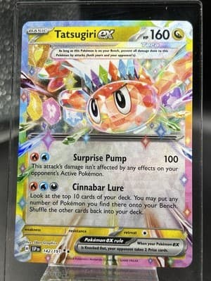 Pokemon TCG Tatsugiri EX 142/191 Surging Sparks Holo