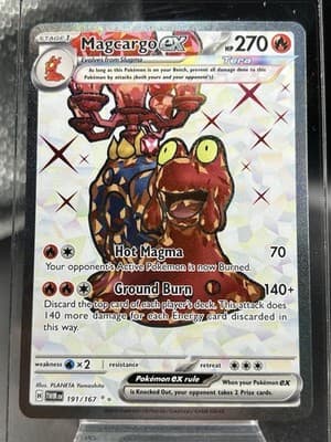 Pokemon TCG Twilight Masquerade #191/167 Magcargo ex