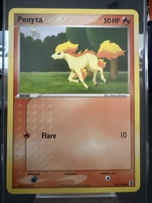 Pokemon TCG Ponyta 78/113 EX Delta Species Common NM