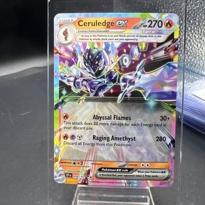 Pokemon TCG Ceruledge EX 36/191 Scarlet & Violet Surging Sparks Holo Rare