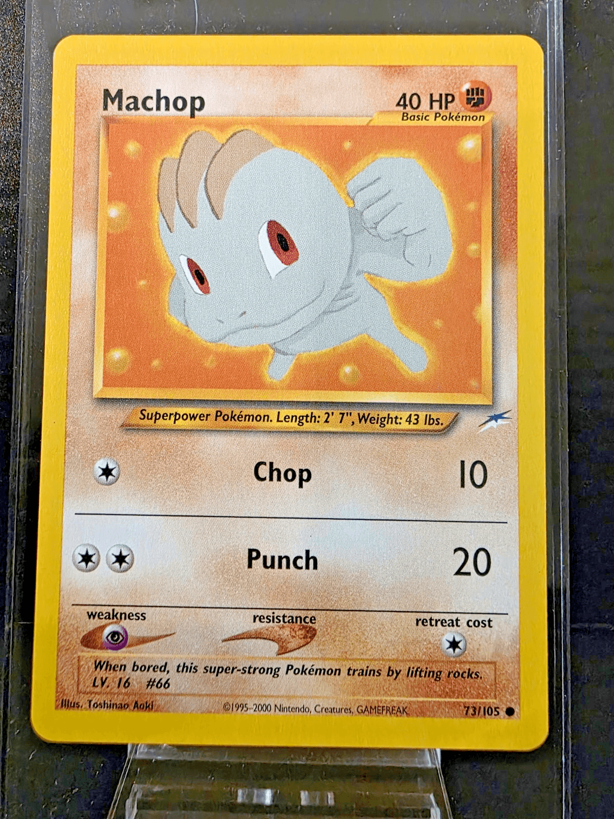 Pokemon TCG Machop 73/105 Neo Destiny Regular