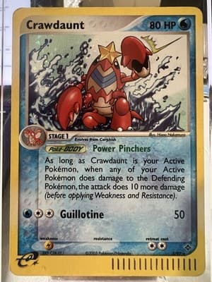 Pokemon TCG Crawdaunt 3/97 Dragon Holo 2003