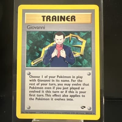 Pokemon TCG Giovanni Gym Challenge 104/132 Non Holo Rare LP