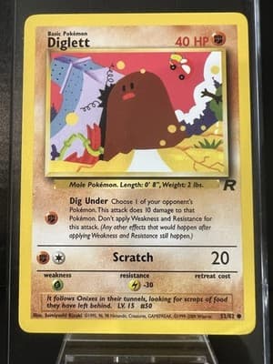 Pokemon TCG Diglett 52/82 Team Rocket