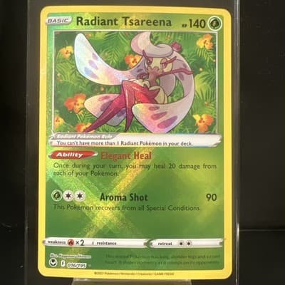 Pokemon TCG Radiant Tsareena 016/195 Silver Tempest Radiant Rare NM