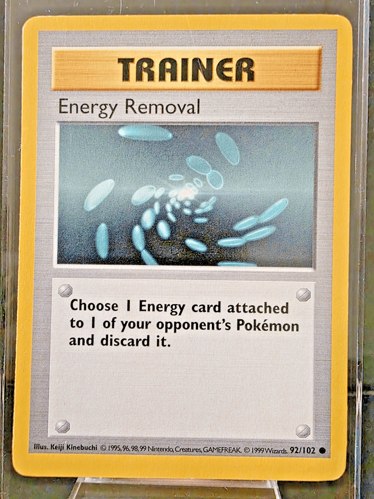Pokemon TCG Energy Removal 92/102 Common Base Set LP