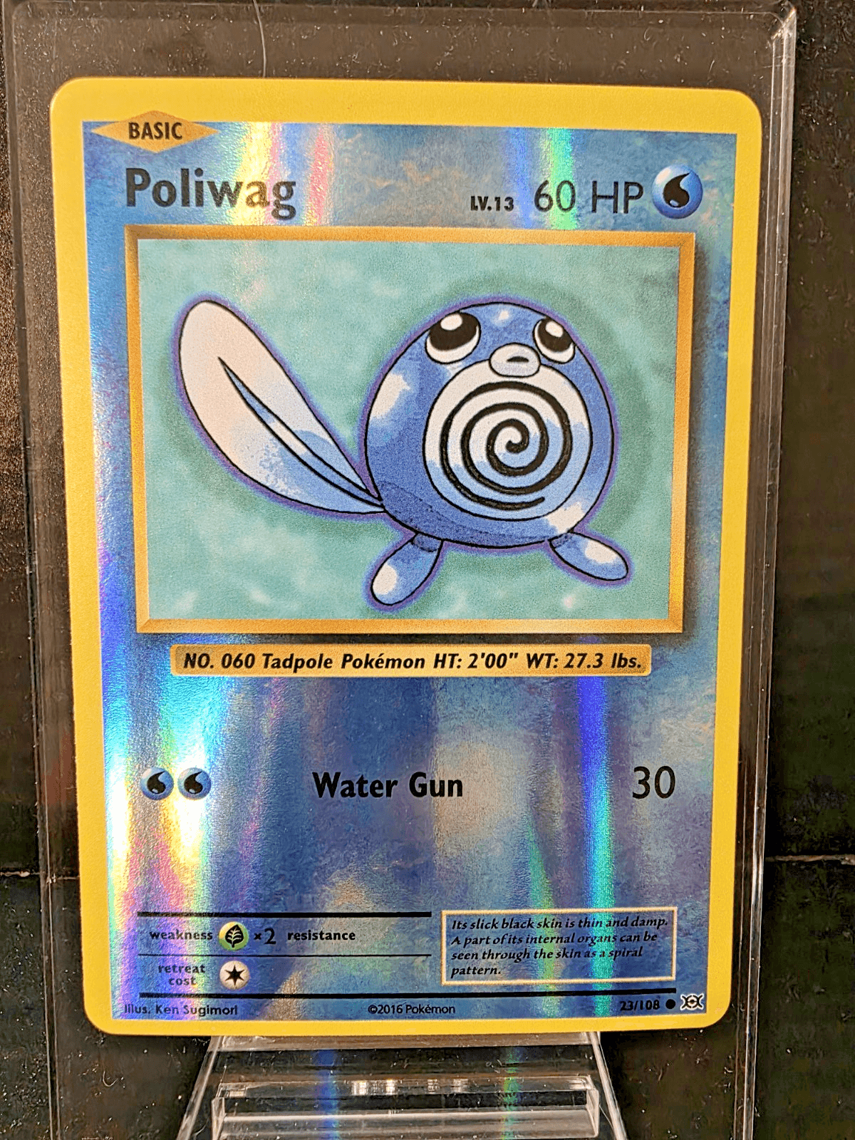 Pokemon TCG Poliwag Reverse Holo XY Evolutions 23/108 Common NM