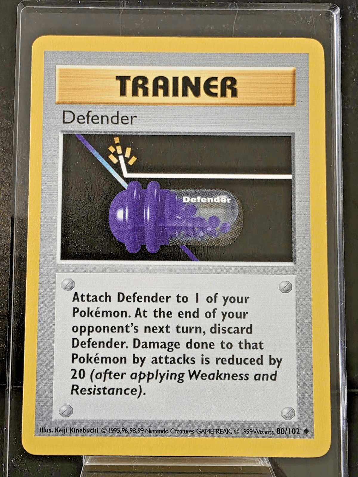 Pokemon TCG Defender 80/102 Base Set (Shadowless) NM/LP