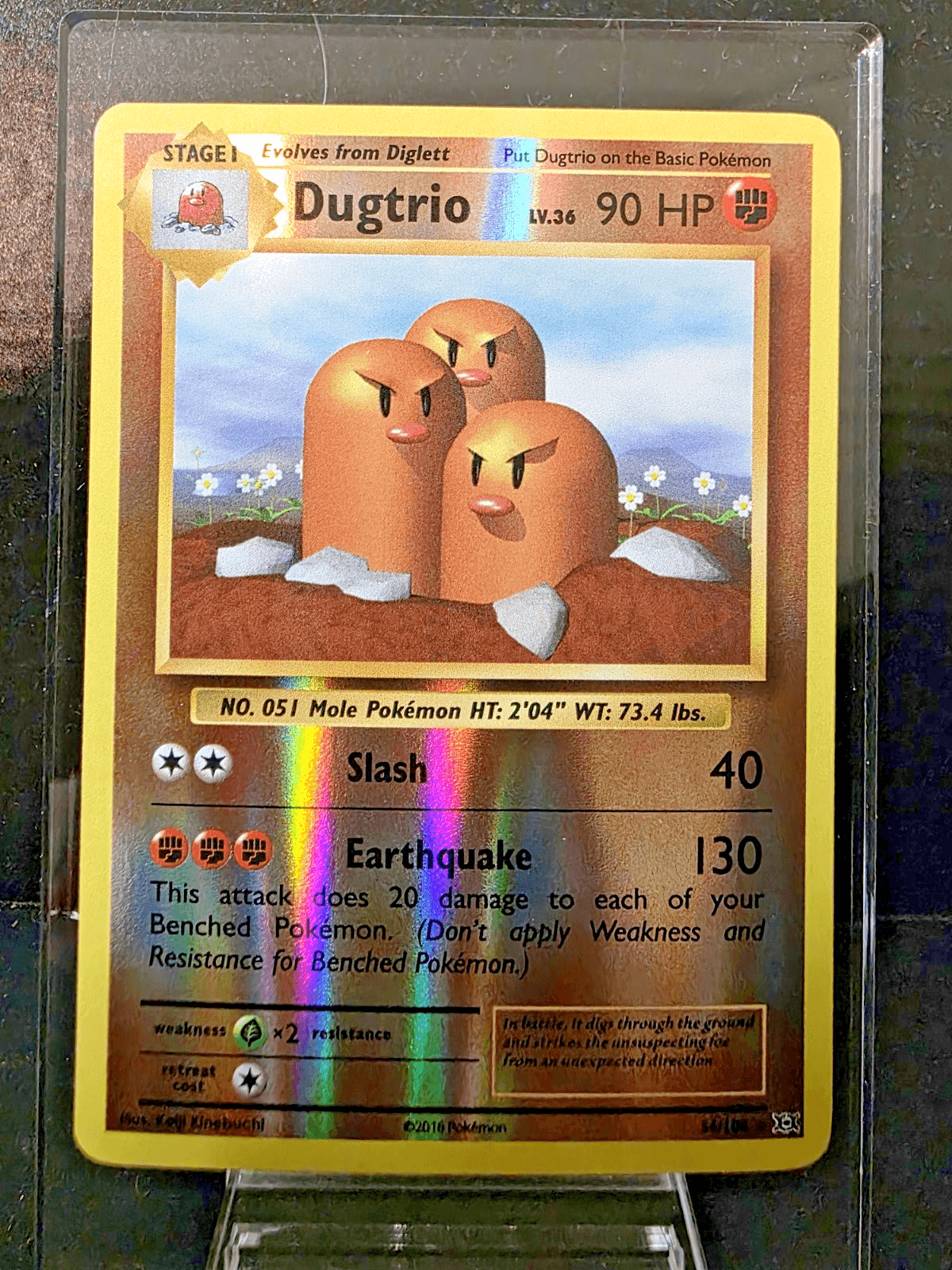 Pokemon TCG Dugtrio 56/108 Evolutions Reverse Holo