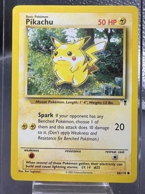 Pokemon TCG Pikachu 86/110 Common Legendary Collection