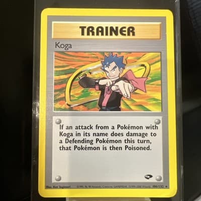 Pokemon TCG Koga 106/132 Gym Challenge NM Vintage 2000 Card
