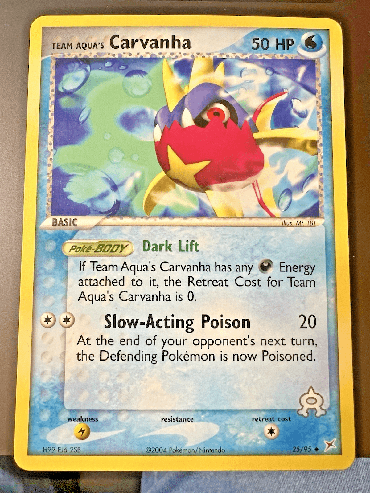 Pokemon TCG Team Aqua's Carvanha #25/95