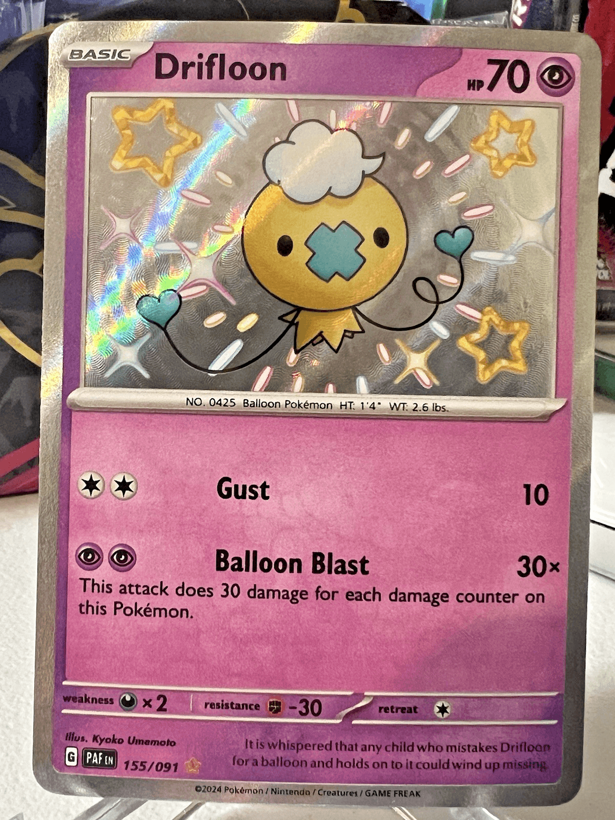 Pokemon TCG Drifloon 155/091 - SV: Paldean Fates