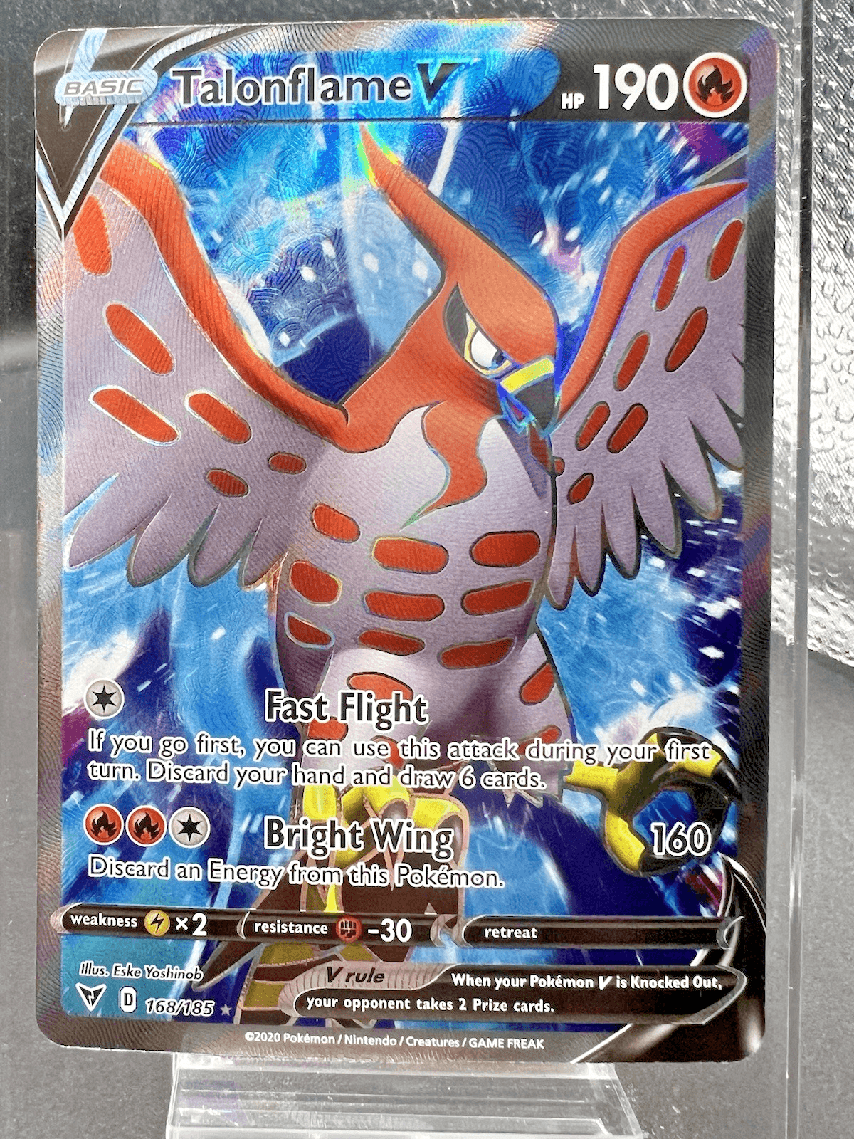 Pokemon TCG Talonflame V 168/185 Vivid Voltage Holo