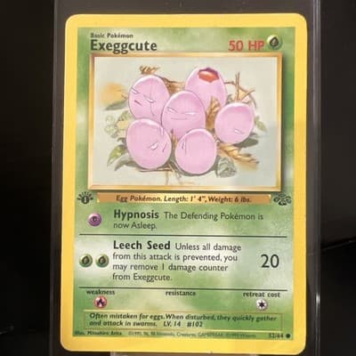 Pokémon TCG Exeggcute 1st edition 52/64 Jungle NM/LP