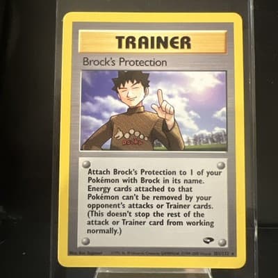 Pokemon TCG Brock's Protection 101/132 Gym Challenge Regular