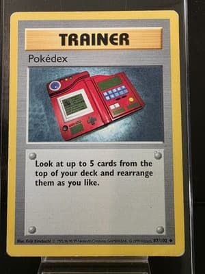 Pokemon TCG Pokedex 87/102 Shadowless Base Set NM/LP