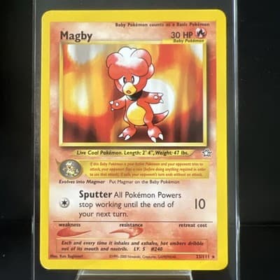 Pokemon TCG Magby 23/111 Neo Genesis NM