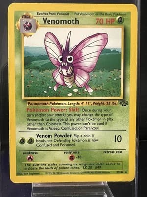 Pokemon TCG Venomoth Jungle #29/64 Non Holo Rare