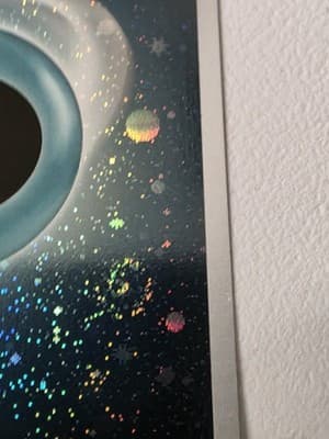 Pokemon TCG Basic Darkness Energy Cosmos Holo with 2 Swirls Scarlet & Violet NM - Thumbnail 2