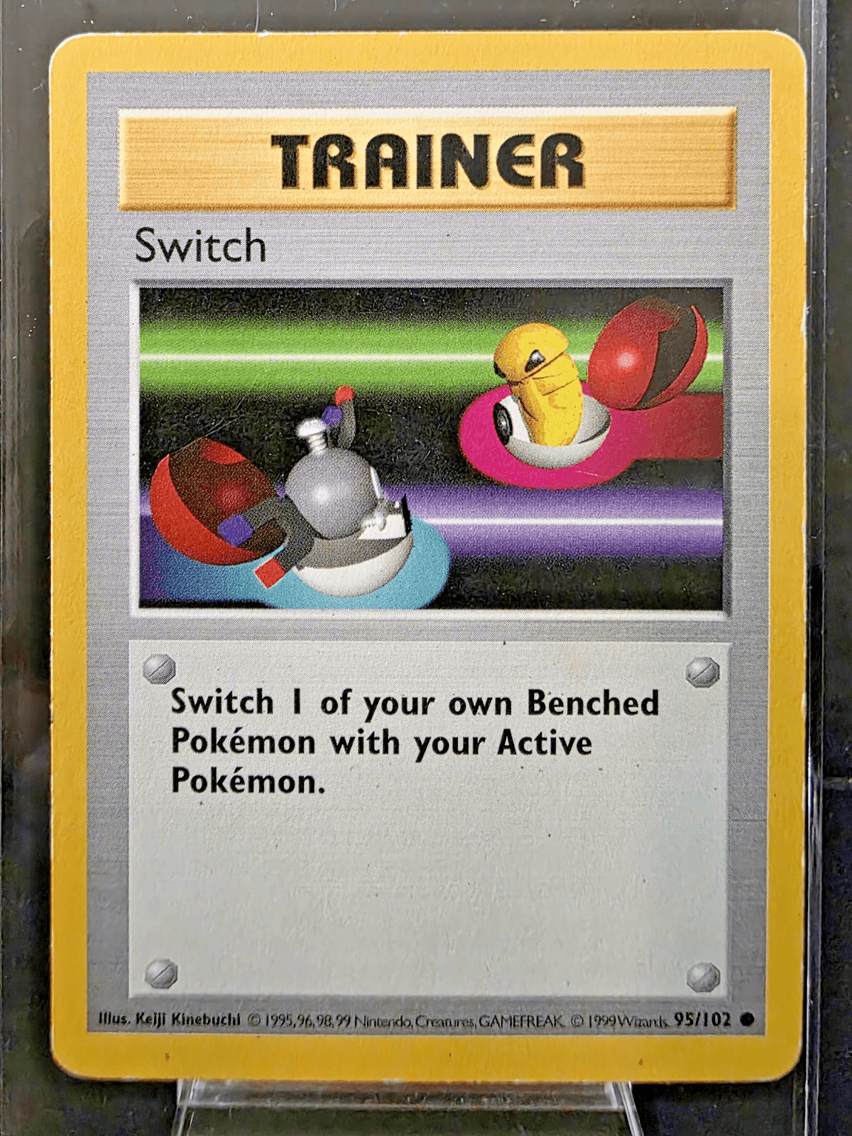 Pokemon TCG Switch 95/102 1999 Base Set Shadowless MP