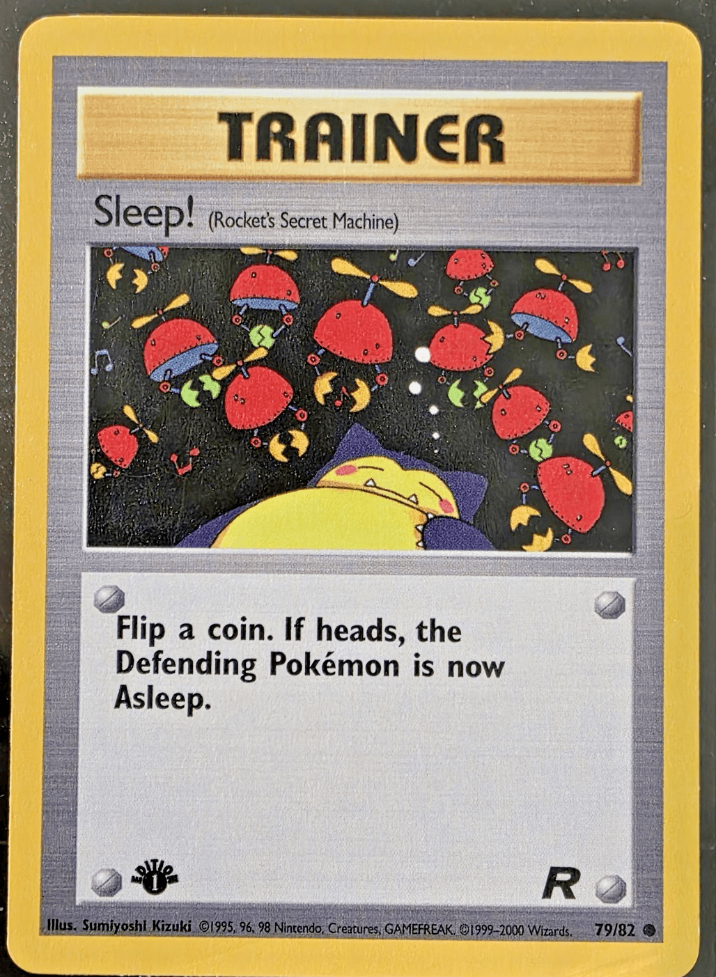 Pokemon TCG Sleep! 79/82 1st Edition Team Rocket NM