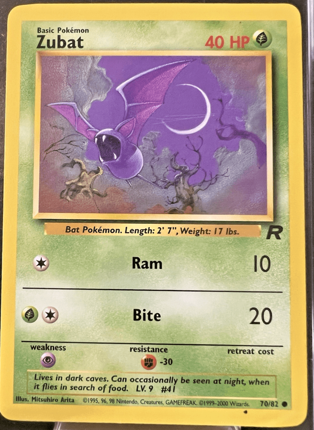 Pokmeon TCG Zubat Common Team Rocket 70/82 LP