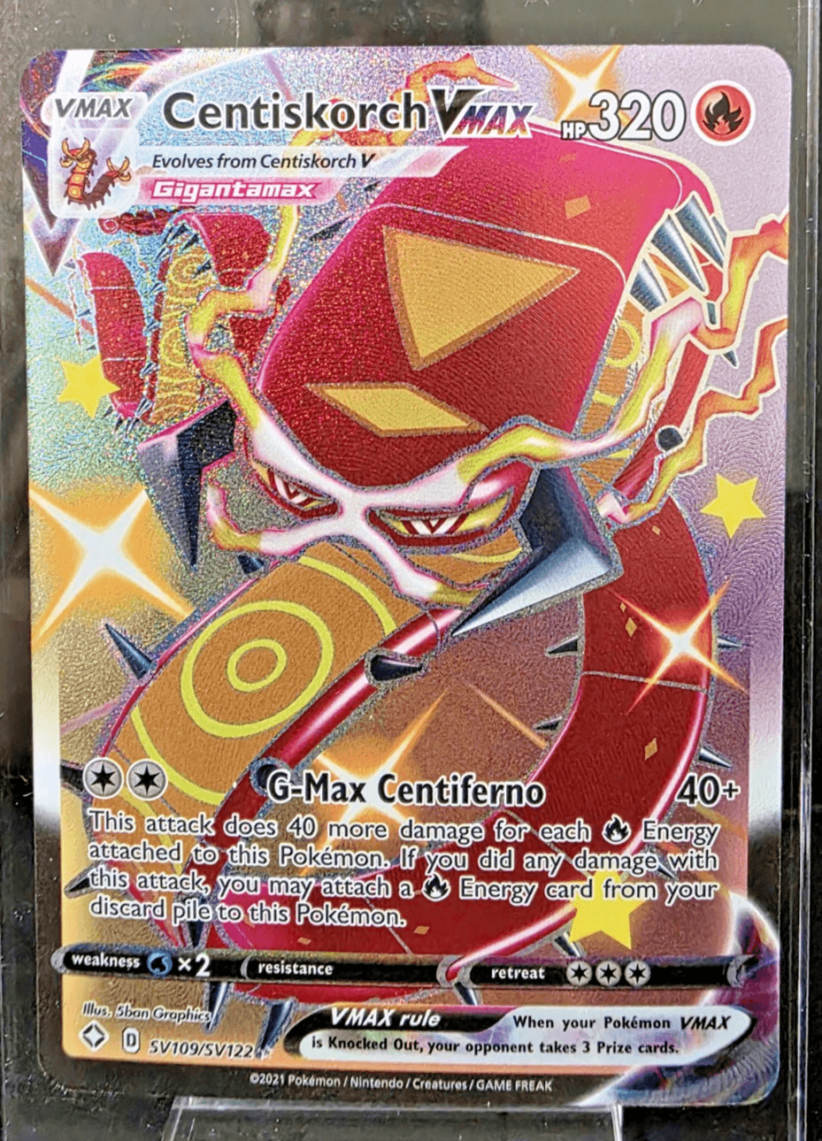 Pokemon TCG Centiskorch VMAX SV109/SV122 Shining Fates: Shiny Vault Holo NM