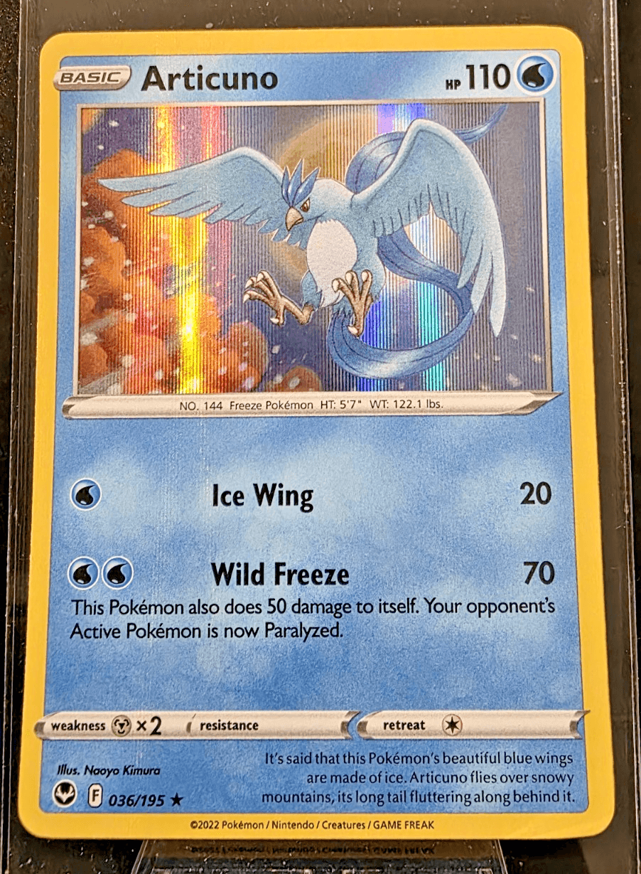Pokemon TCG Articuno Silver Tempest Cosmos Holo 36/195 NM