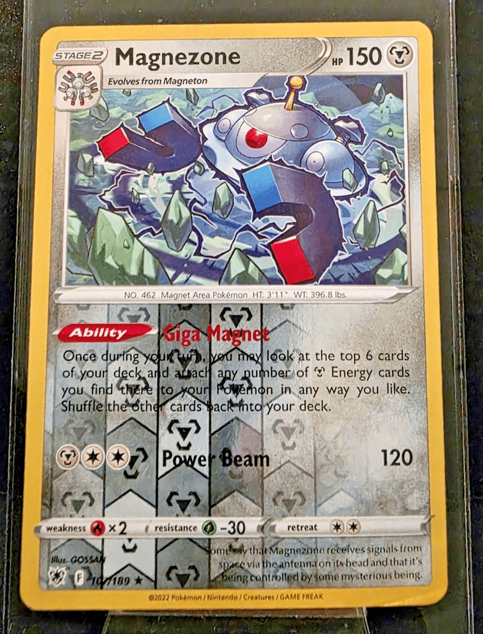 Pokemon TCG Magnezone Holo Rare Reverse Holo SWSH Astral Radiance 107/189 LP