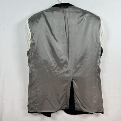 Christian Dior Monsieur 100% Camel Hair Blazer Mens 46R Black Sport Coat USA - Thumbnail 11