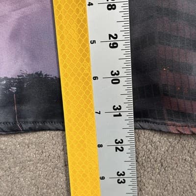 GS Bogosse Shirt Mens 3XL Multicolor Long Sleeve Satin Cityscape Car Button Up - Thumbnail 8