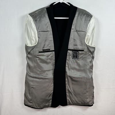 Christian Dior Monsieur 100% Camel Hair Blazer Mens 46R Black Sport Coat USA - Thumbnail 8