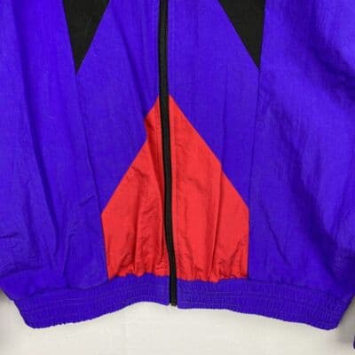 Vintage Michele Palmer Windbreaker Jacket Womens Medium Full Zip Colorful USA - Thumbnail 3