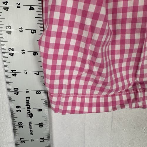 Polo Golf Ralph Lauren Mens 40 Pink Gingham Check Plaid 9” Inseam Cotton EUC - Thumbnail 8